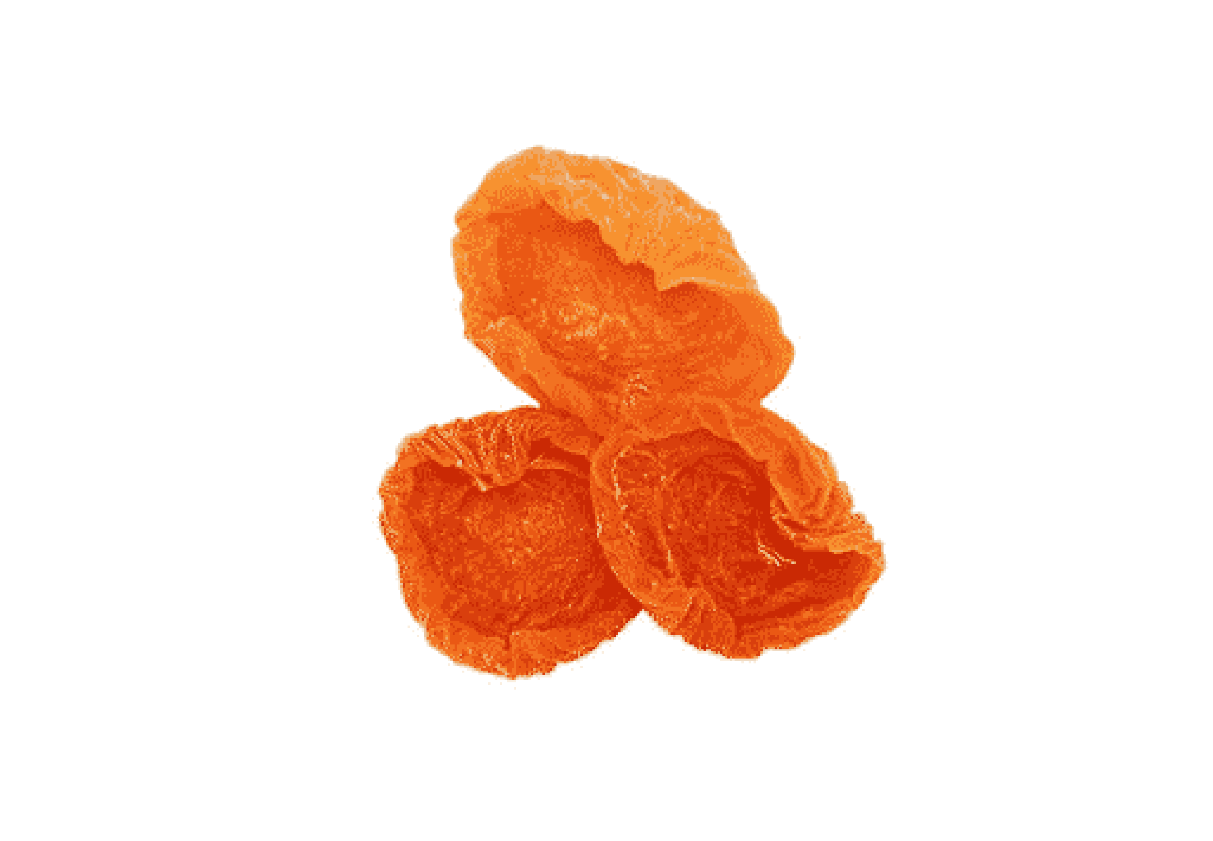 Dried apricots.